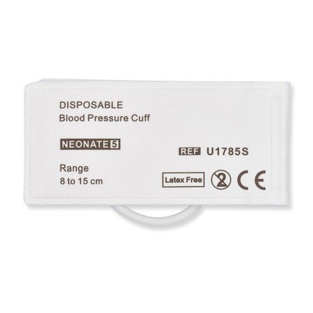 CABLES & SENSORS Disposable NIBP Cuff - Neonate #5 Single Hose 8 - 15 cm, PK10 F1785S-C51-100